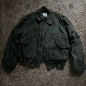 Men's Olive Green Military Flying cold weather Jacket